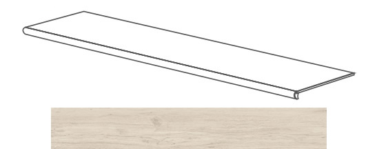 52100 Just GRADONE SBIANCATO 120x4x32 Gardenia Orchidea (Versace)