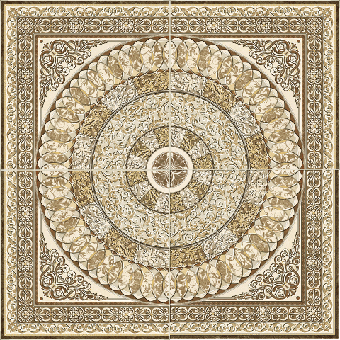 Roseton marble 90x90 (комплект 4шт) Absolut Keramika
