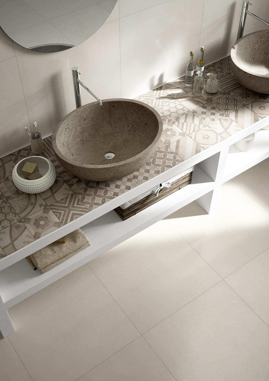 MM58 Block Grey Rett 90x90 MARAZZI Italy