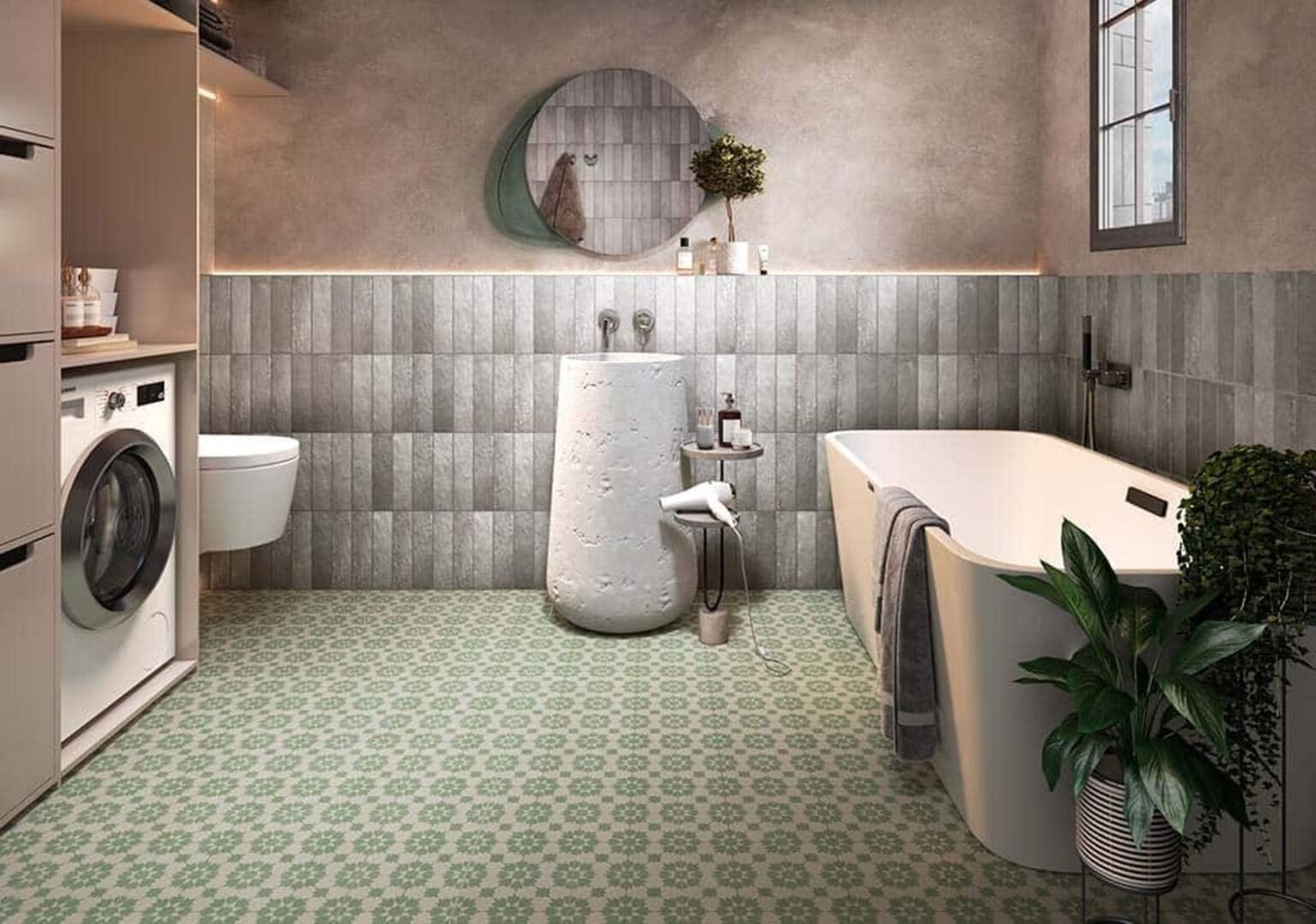 Terracotta Grey 45x45 Geotiles