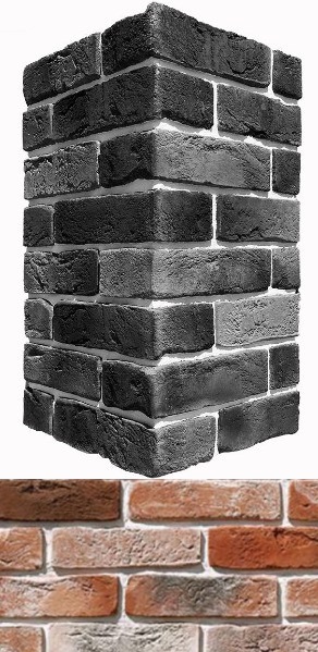 301-55 Лондон брик Design угол 9х22x6.5 White Hills