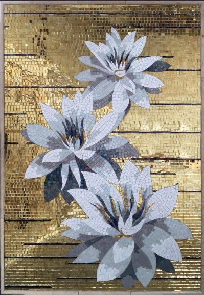 Fiori Simil Oro 106x156 Decor Marmi
