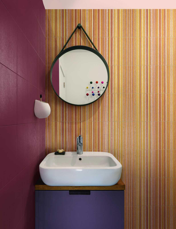M12C Outfit Red Struttura Tetris 3D 25x76 MARAZZI Italy