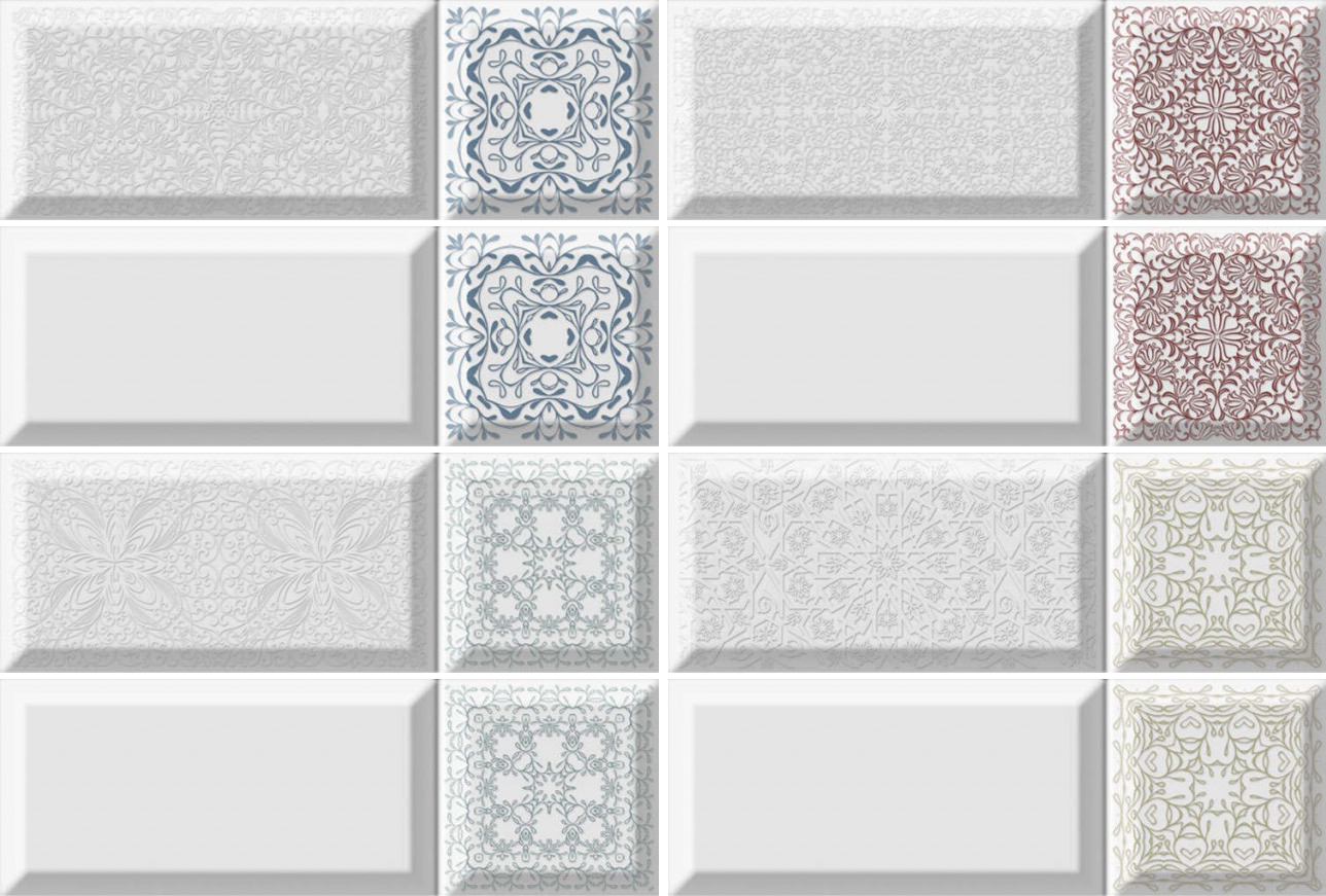 Provenzal Deco Blanko 10x30 Absolut Keramika
