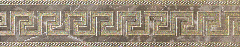 240206 MARBLE FASCIA GRECA GRIGIO SAB 11,5x58,5 Versace (Gardenia Orchidea)