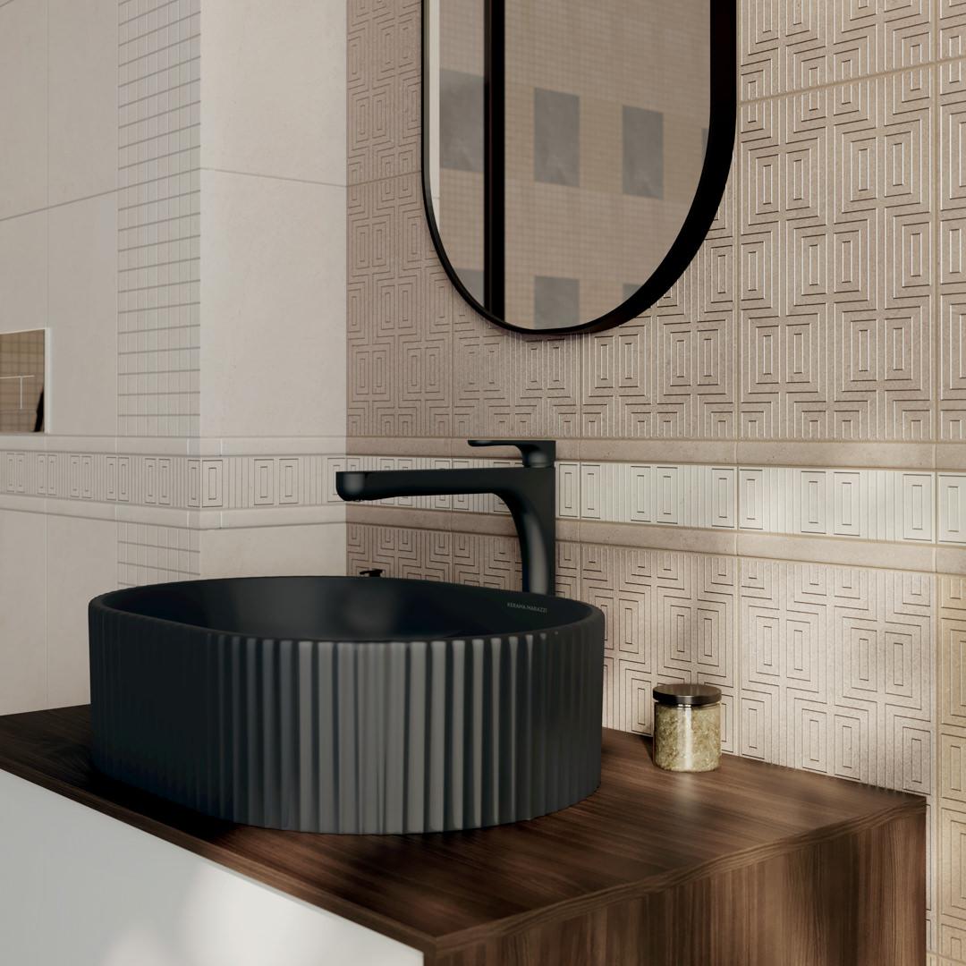 PFE037 Карандаш Матрикс серый матовый 20х2 Kerama Marazzi