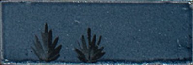 M96W Rice Blu dec Leaf Lux 5x15 MARAZZI Italy
