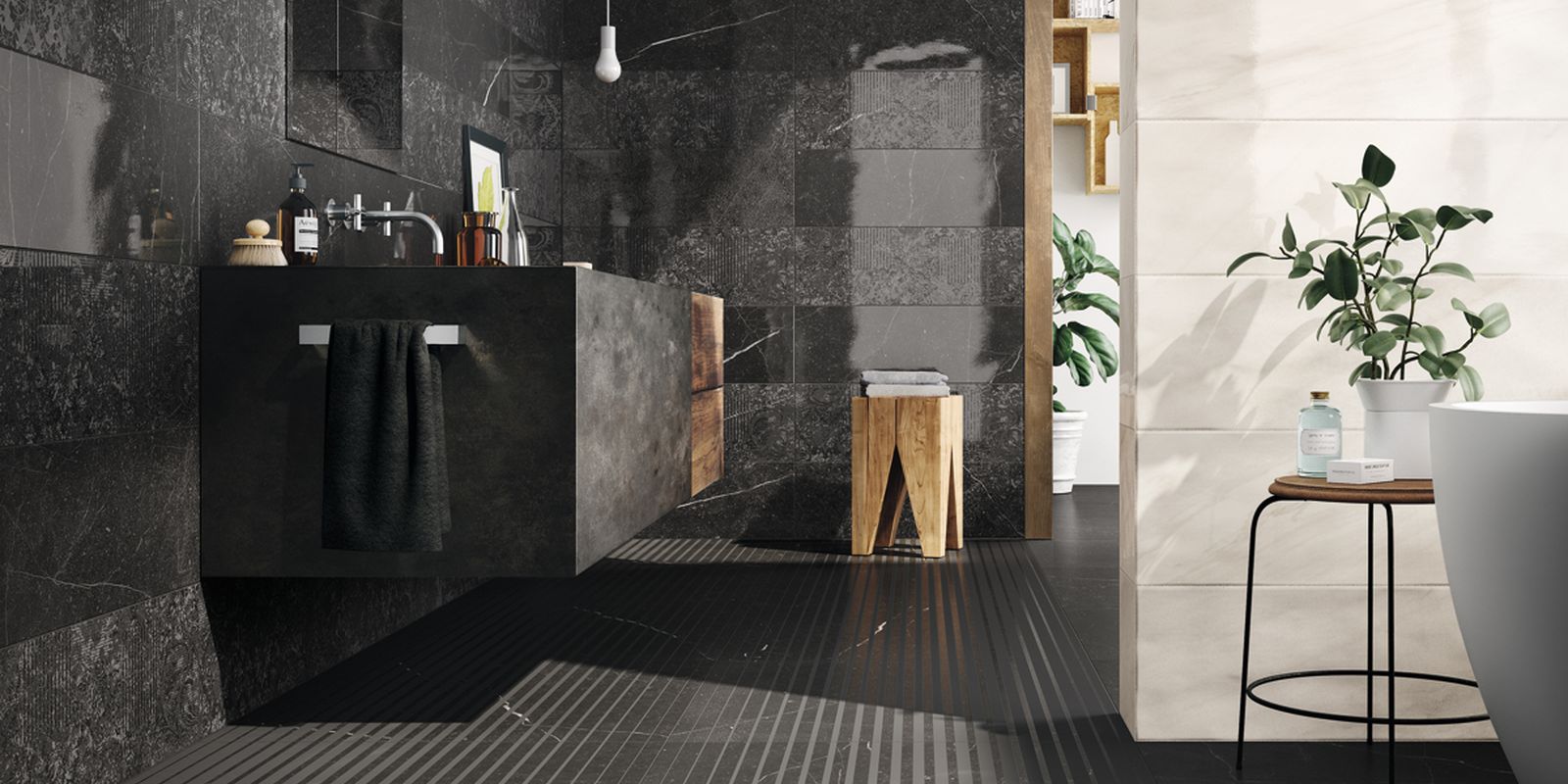 GNSH 75N RM Nero 75x75 Imola Ceramica