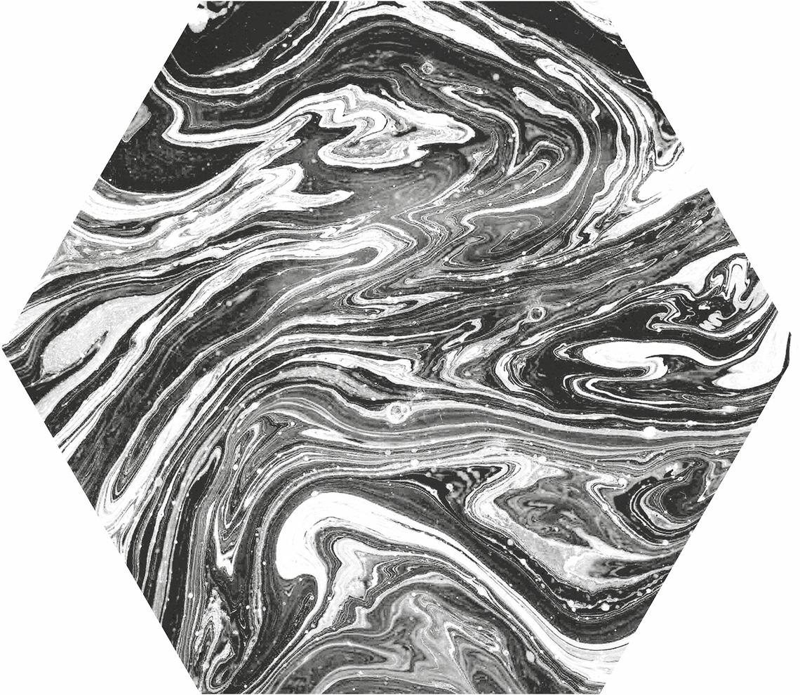 Ebru Shiny Hexa 23.2x26.7 ITT Ceramic