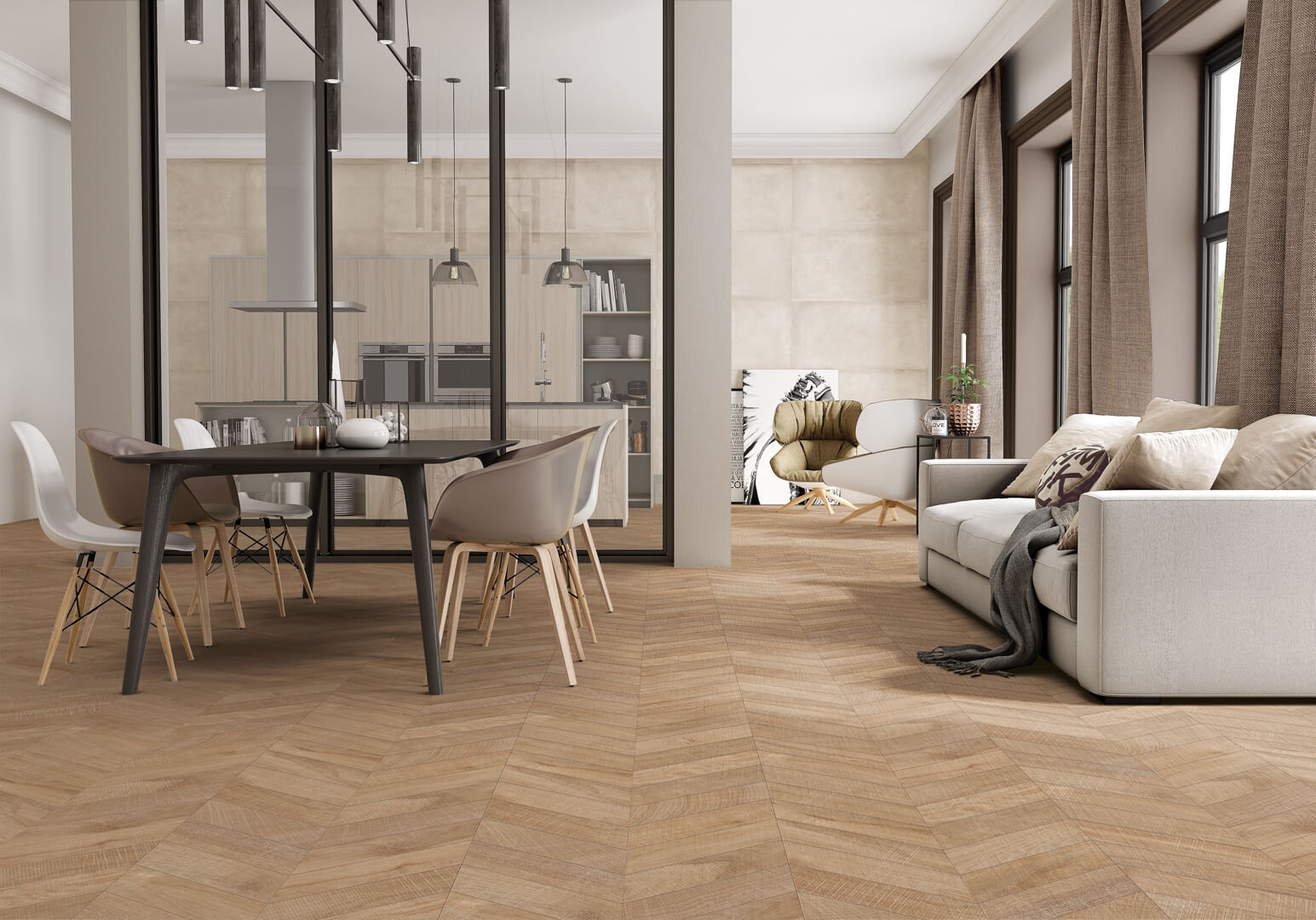 Artwood Chevron Nut R11 120x60 Ibero