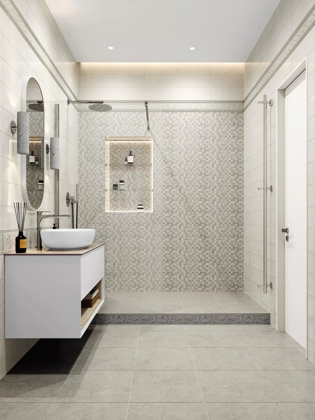 15147 Монсанту серый светлый глянцевый 15х40 Kerama Marazzi фото 26