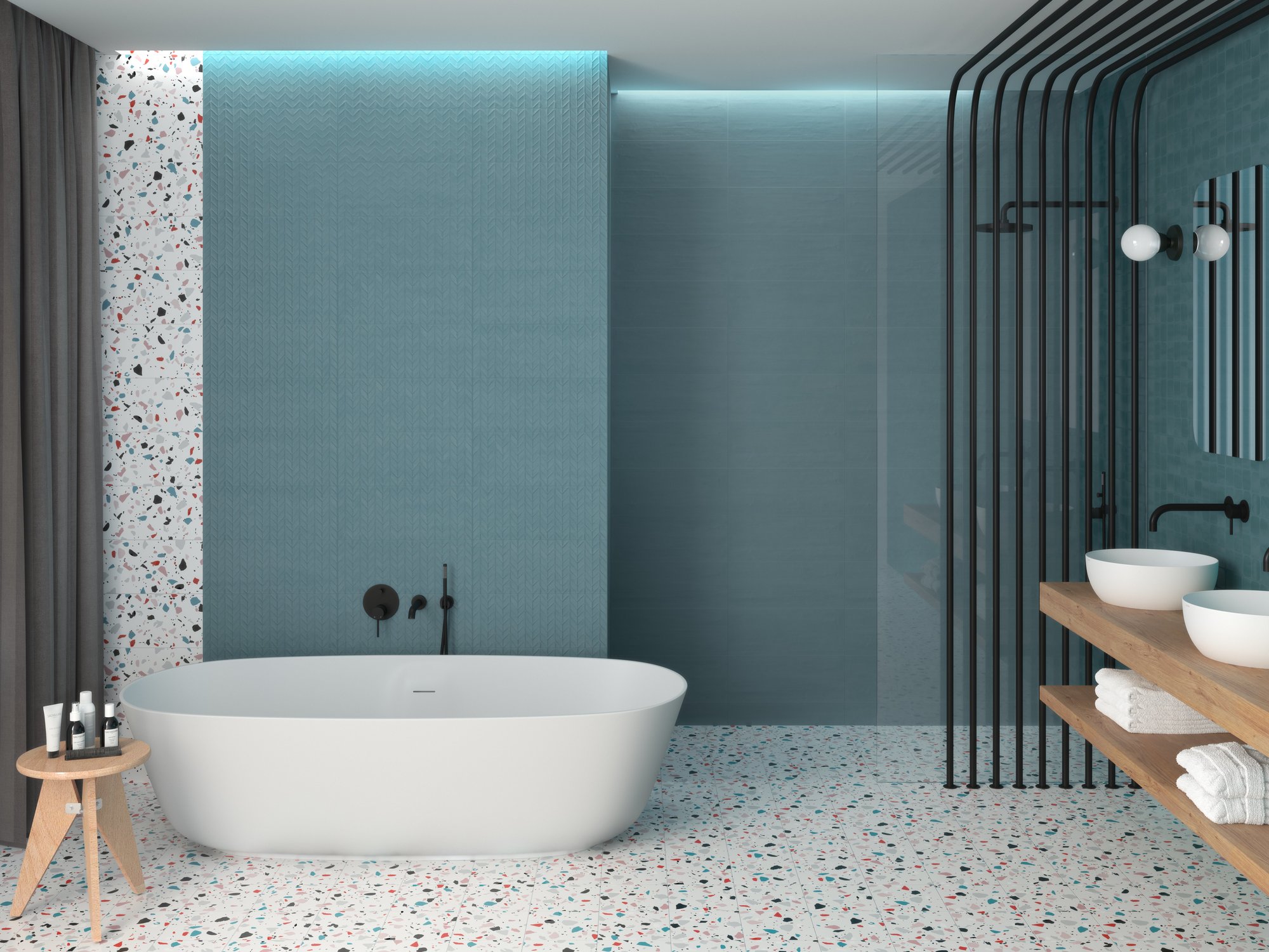 A034972 ARTS BLUE 20X50 Ape Ceramica