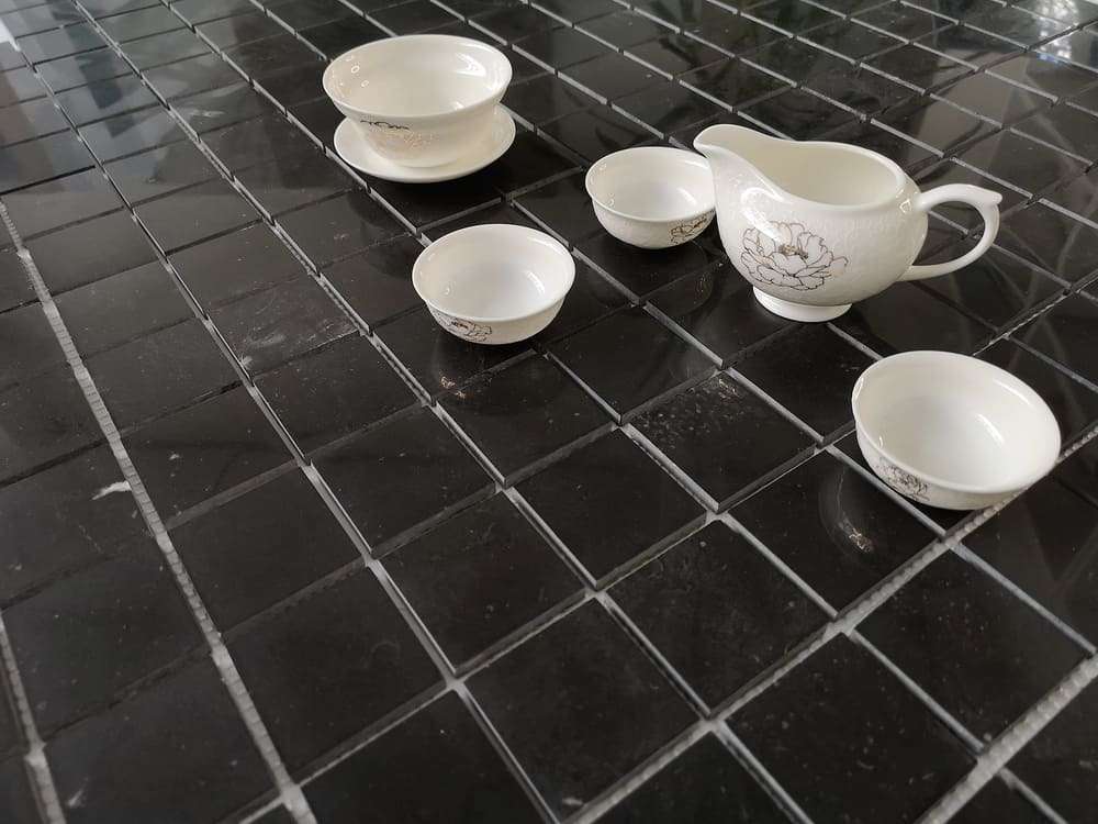 Pietrine Onice Jade Bianco POL 2.3x2.3 29.8x29.8 Caramelle Mosaic