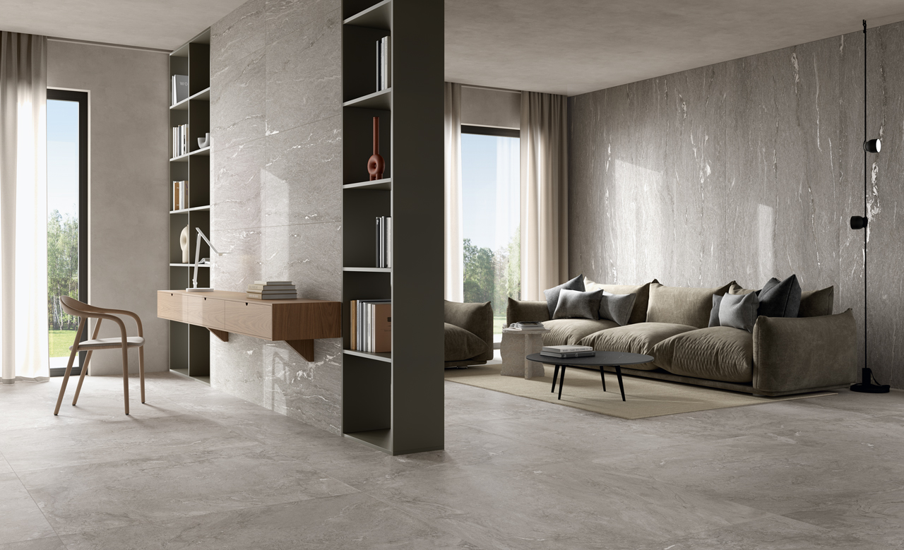 ALP002 Alpine Taupe Vein 3D Texture 60x120 Fondovalle