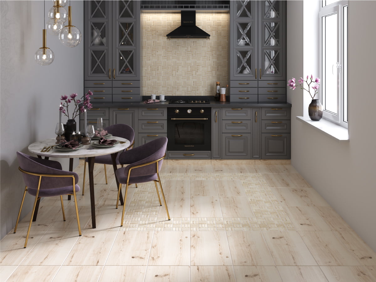 WS5A156 Плинтус Woodhouse темно-бежевый 7x59,8 Cersanit