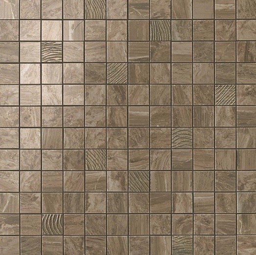 600110000067 S.M. Woodstone Taupe Mosaic 30.5x30.5 Atlas Concorde Russia