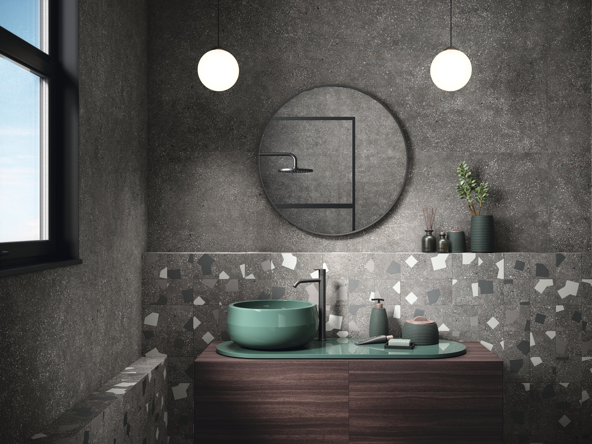 A039096 Ama Ricetta Graphite Rect. R10 60x120 Ape Ceramica