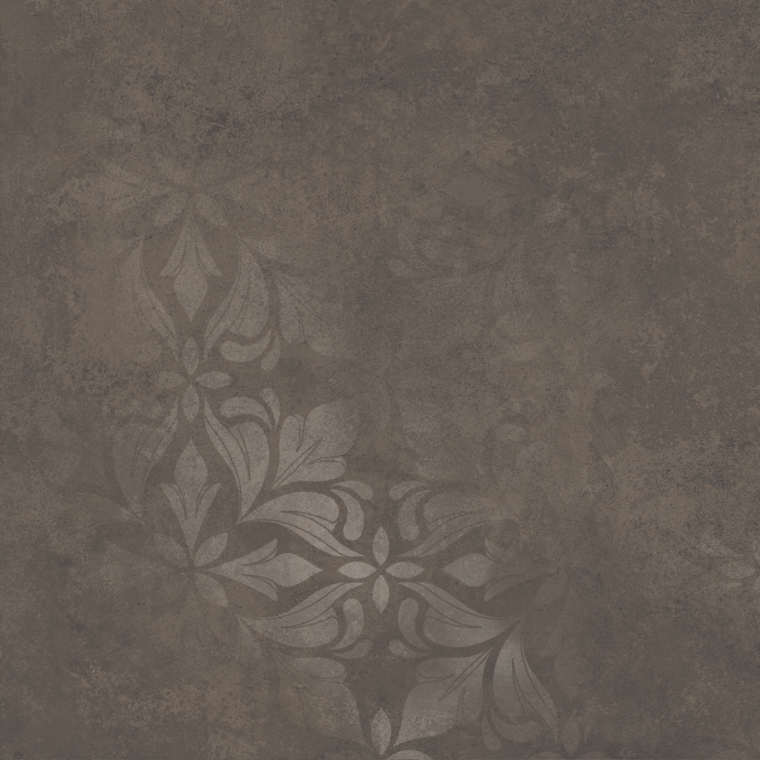 KM4040G0081N Хадду коричневый матовый декорированный 40,2x40,2x0,8 Kerama Marazzi