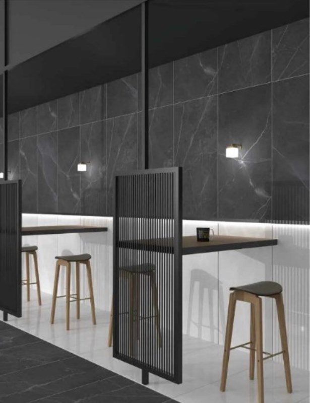 Amani Marble Dark Grey Polished Full Lappato 60x120 RAK Ceramics