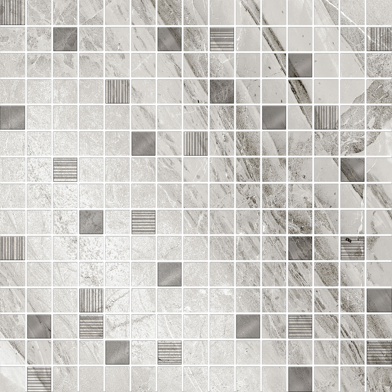 Мозаика 779 Eclipse Grey 29,5х29,5 Eurotile Ceramica