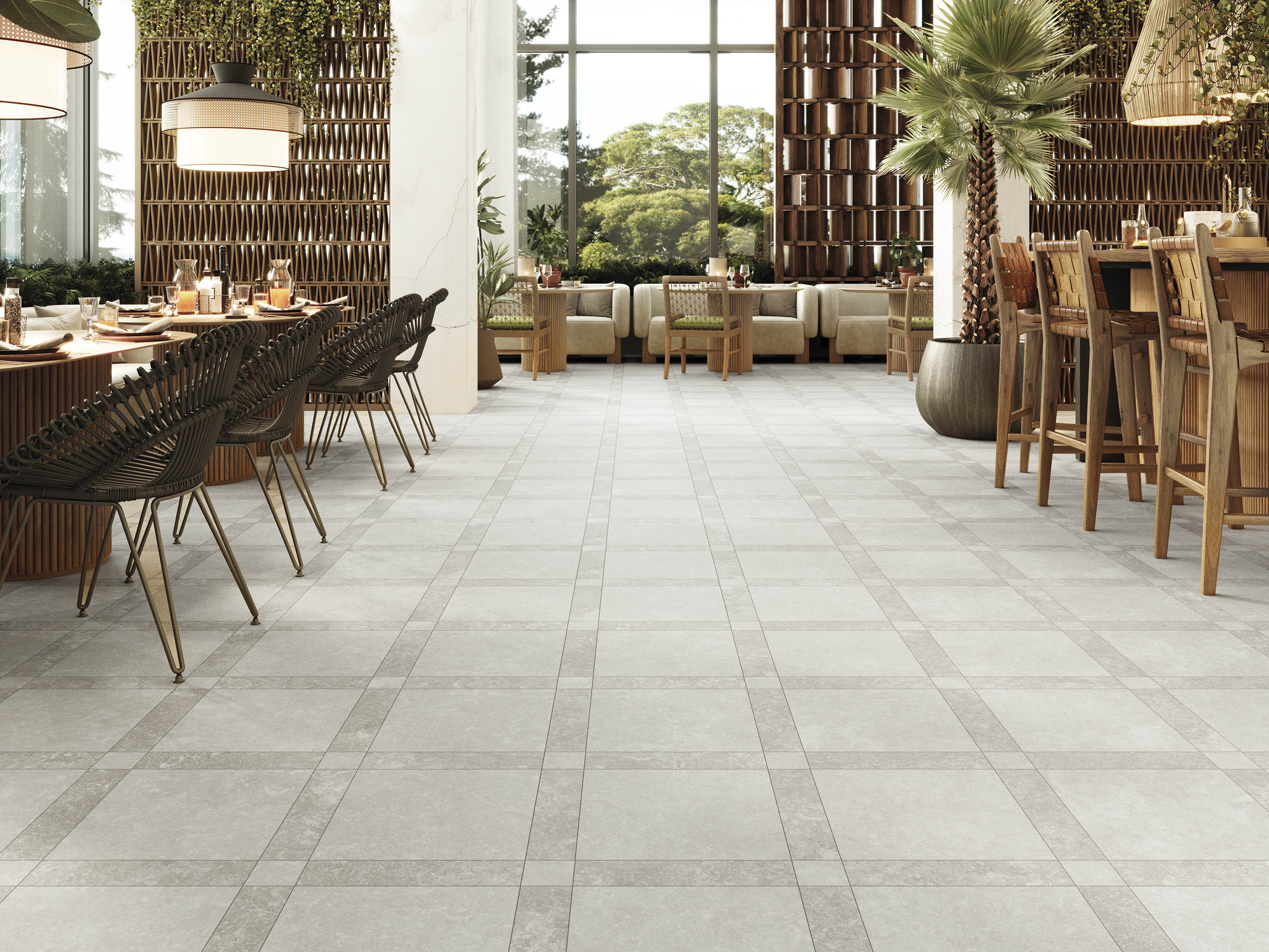 Grace Stone White 44.2x44.2 Realonda фото 2