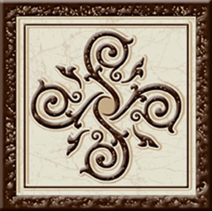 Гётеборг (коричневый) Вставка 6х6 Freelite Decor
