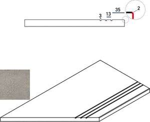620090001035 Grey Bordo Grip Sx левый 30x60 Italon