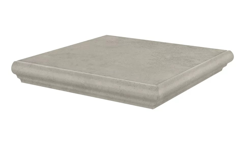 KM4040G0011NGTA Ступень угловая Хадду серый светлый матовый 34x34x0,8 Kerama Marazzi