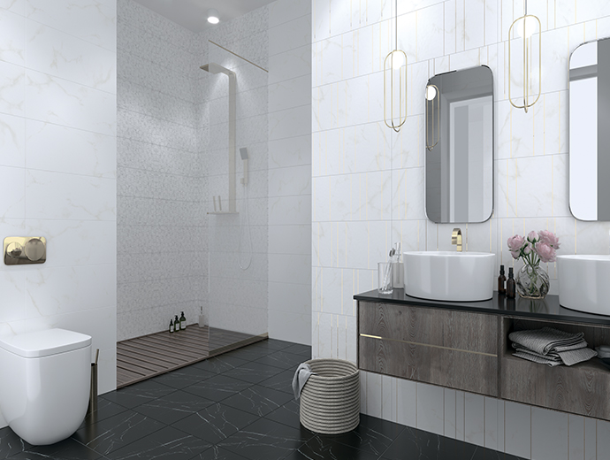 D0146Y29601 Декор Empire White 01 25х60 Creto