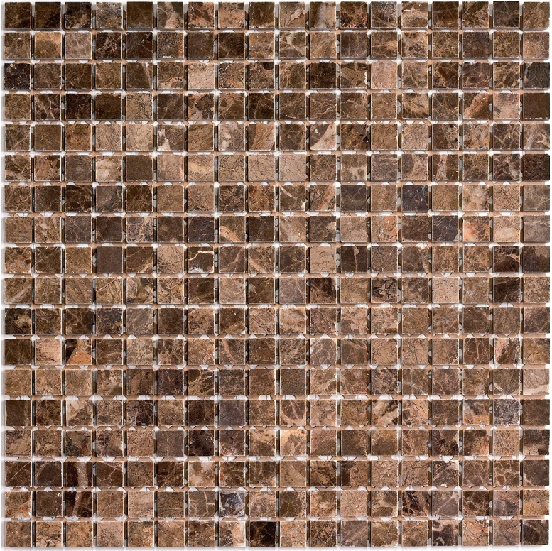 PIX304 Dark Emperador полированная 15x15 305х305x4 Pixmosaic