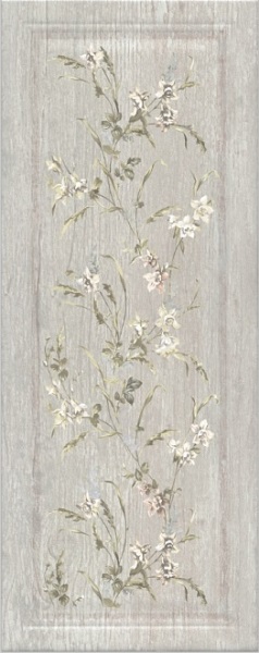7189 Кантри Шик серый панель декор 20x50 Kerama Marazzi