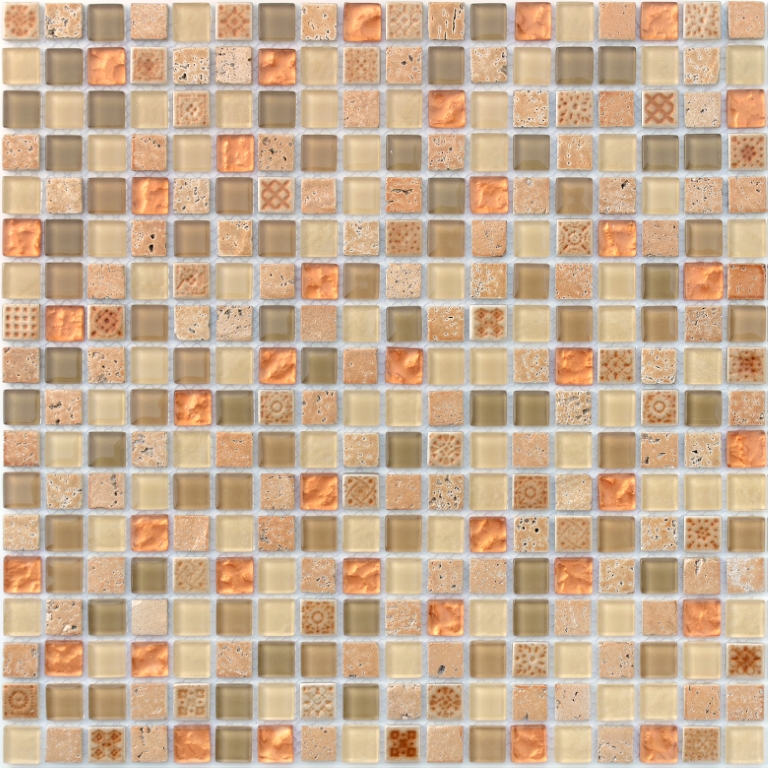 Naturelle Cozumel 4 mm 30.5x30.5 Caramelle Mosaic