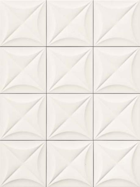 E063 4D Flower White 20x20 Marca Corona