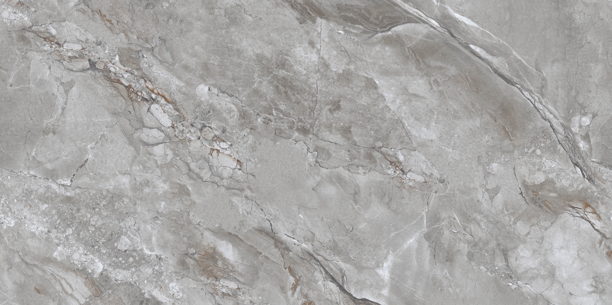 Suzlo Grey Glossy 60x120 Eurotile Ceramica
