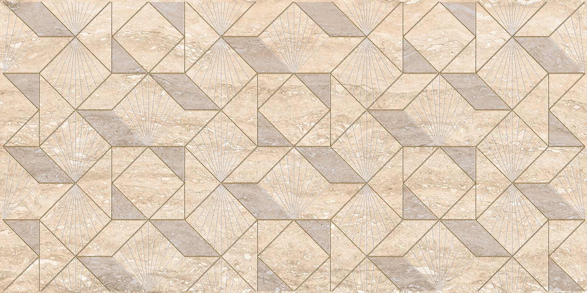 587122003 Декор Ascoli Beige Diamond 31.5х63 Azori