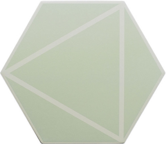 127020 FANCY LINES MINT R10 20x23 DNA Tiles