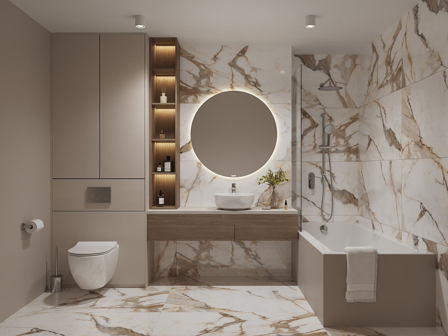 17432 Silvia полированный бежевый ректификат 60x120 Cersanit