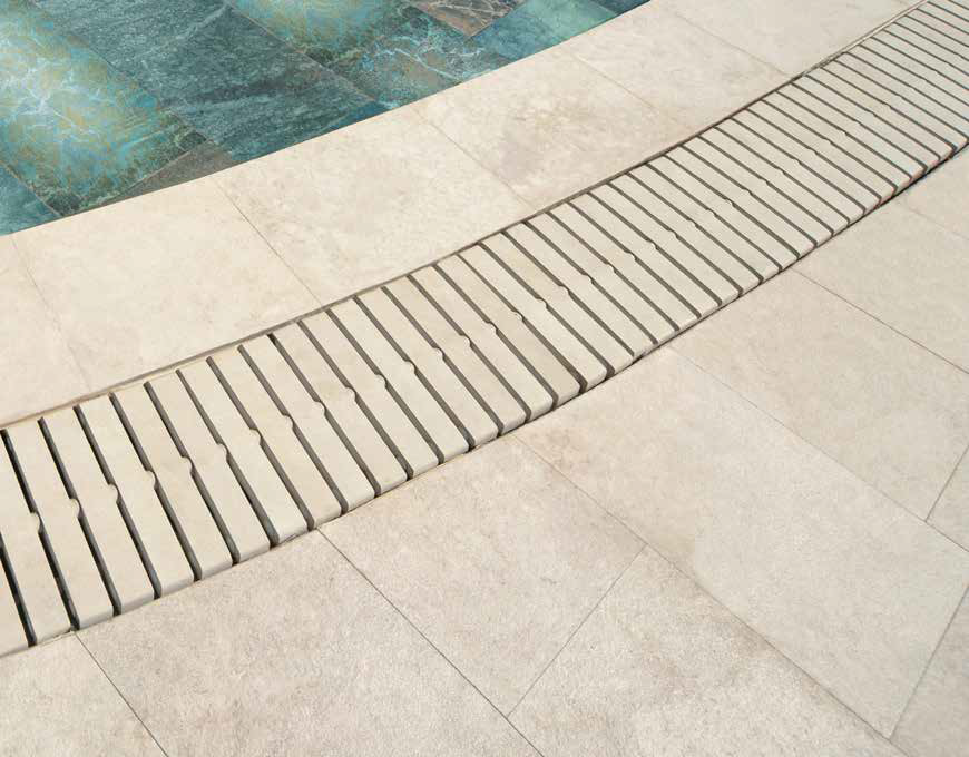 Внутренний угол закругленный Pool Garden Grey Handle 25x25 Serapool