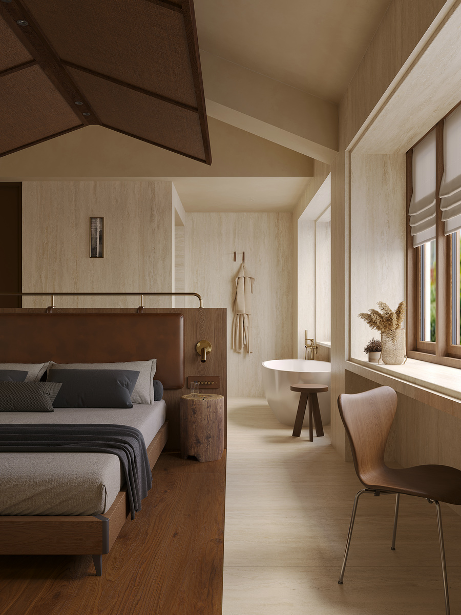 Cave Stone Beige White Спеченный камень 1200x2700x6 Delfone фото 10