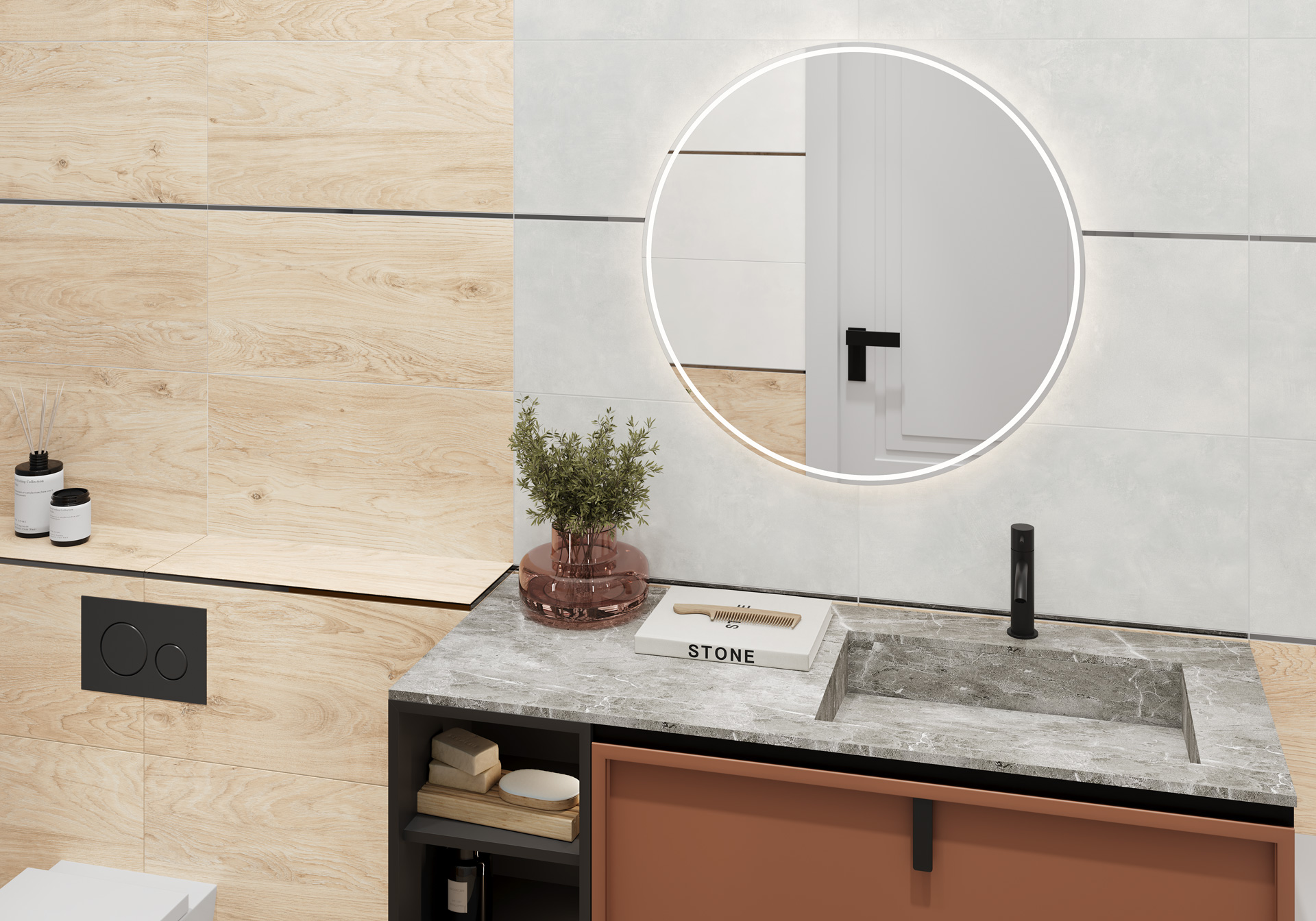 GFU6060SHP70R Sharp матовый карвинг 600x600x9 Alma Ceramica (Уралкерамика) фото 20