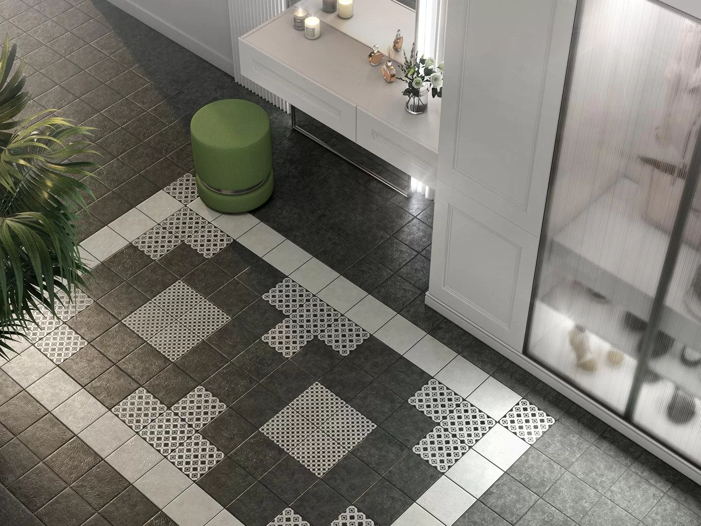 VT/A295/SG1544N Декор Фреджио 2 черно-белый 20x20x8 Kerama Marazzi фото 6