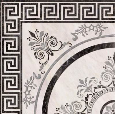Roseton Nero 4 45x45 Absolut Keramika