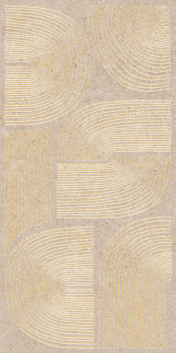 KMD3STA110BR Декор Руссильон бежевый матовый обрезной 30x60x0,9 Kerama Marazzi