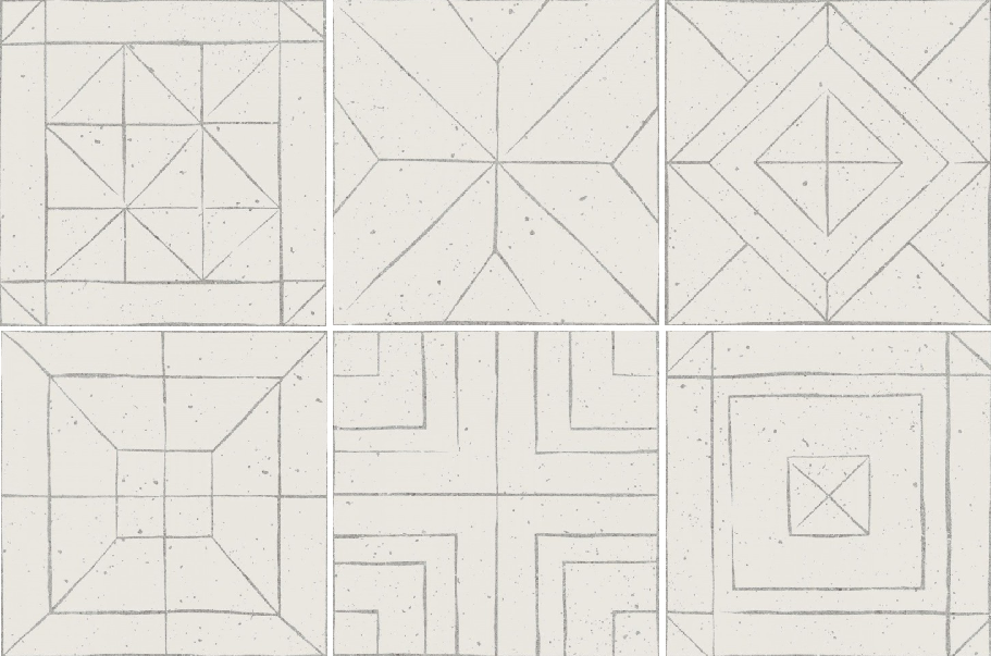 Square Sketch Decor 18.5x18.5 WOW