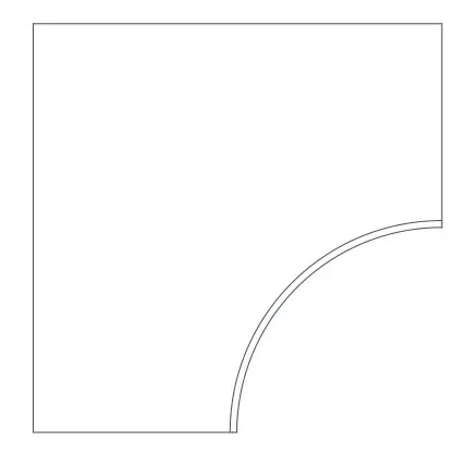 620090000909 Rinascente Clay Bordo Curvilineo Round LASTRA 20mm 60x60 Atlas Concorde Russia
