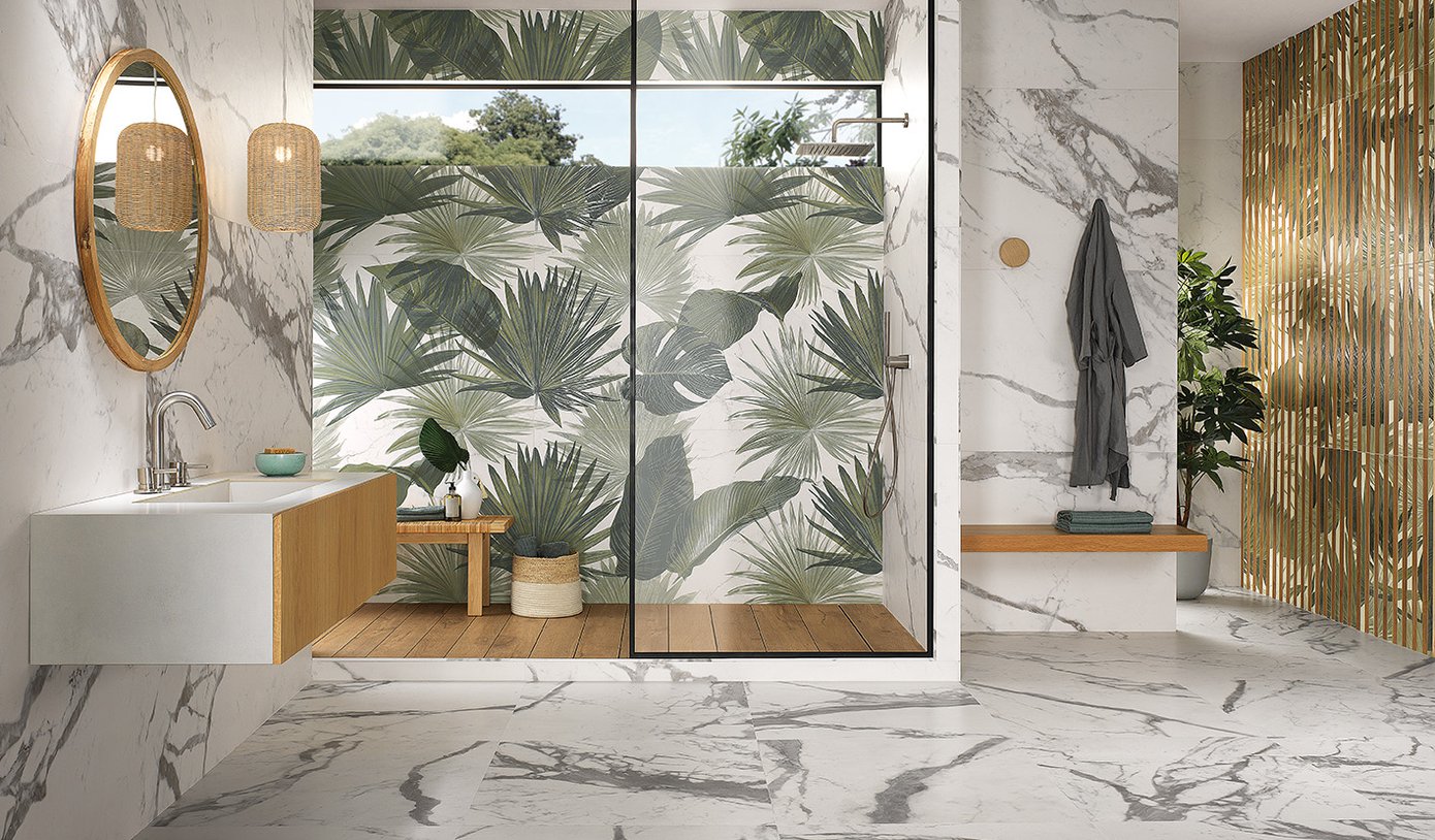 fRDM Carrara / Pietra Grey Deco Mosaico 30x30 FAP Ceramiche