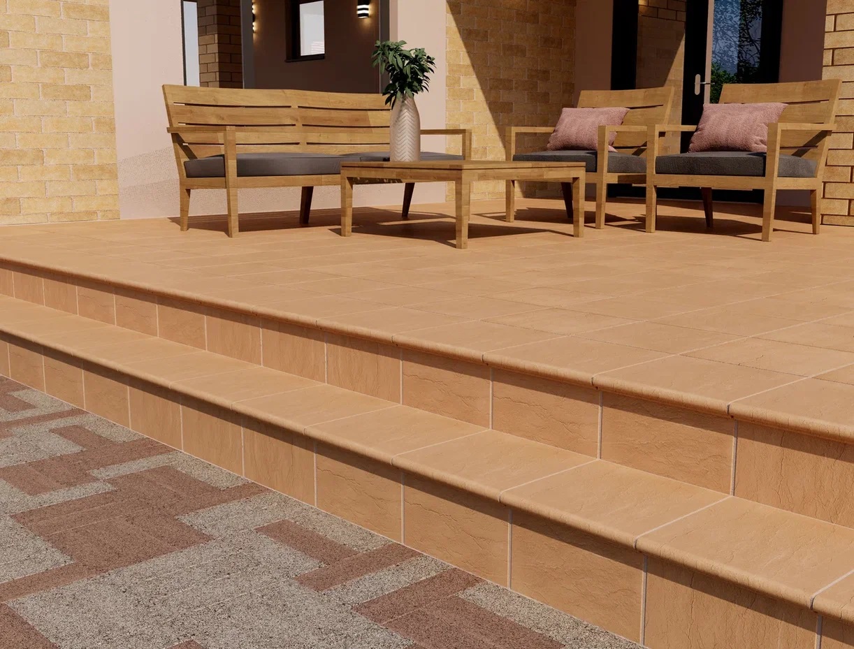 Вишня накат Скала 320x320x14 Натуральный Клинкер фото 6