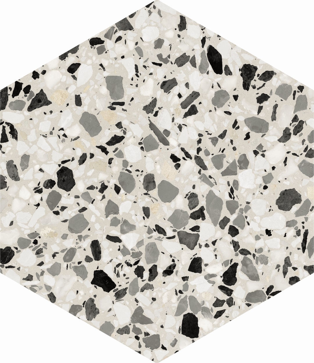 123382 Terrazzo Grey 32x36.8 DNA Tiles