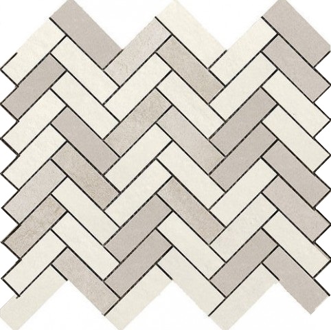 R060 Terracruda Mosaico Degrade Calce/Luce 33.2*128.8 Ragno Marazzi