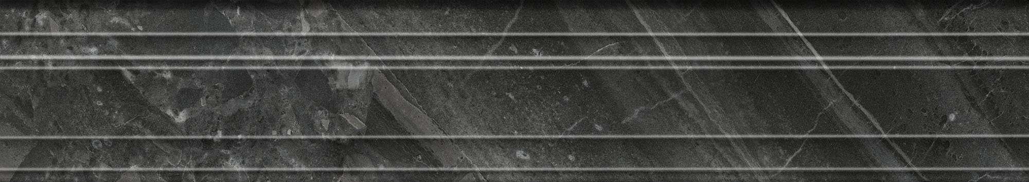 BLF020R Бордюр Багет Риальто чёрный глянцевый обрезной 40x7,3x2,7 Kerama Marazzi